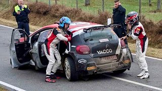 Big Crash in SS9! | Intense Drama at Central European WRC Rally 2024