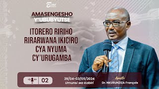 ITORERO RIRIHO RIRARWANA IKICIRO CYA NYUMA CY'URUGAMBA 02 | Apostle Dr. NKURUNZIZA François