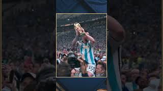 Lionel Messi carried through stadium after Argentina win 🇦🇷🏆 | #shorts #messi #worldcup