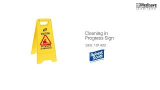 Cleaning in Progress Sign 101433