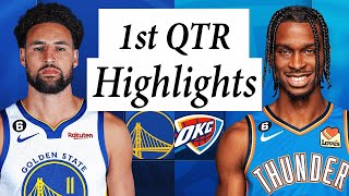 Oklahoma City Thunder vs. Golden State Warriors Full Highlights 1st QTR | 2022-2023 NBA Season