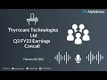 Thyrocare Technologies Ltd Q3 FY23 Earnings Concall