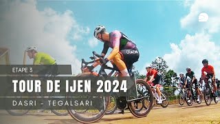 Saling Kebut!! Tour de Ijen 2024 Etape 3 di desa Dasri - Tegalsari