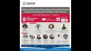 Webinar Kolaboraksi Masyarakat \u0026 Pemerintah Daerah Dalam Pembangunan Air Minum dan Sanitasi