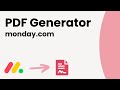 DocExport PDF Generator for monday.com - First Steps