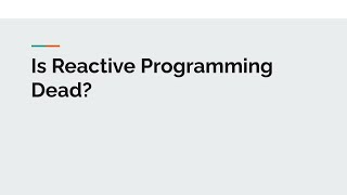 Java Virtual Thread: Is Reactive Programming Dead?