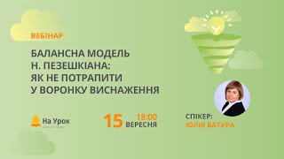 Балансна модель Н. Пезешкіана: як не потрапити у воронку виснаження