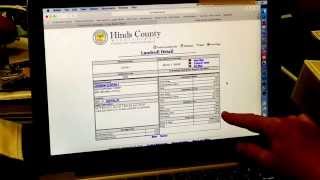 Property Research Using the Hinds County Landroll