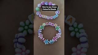 Name Bracelets, Rakhi making at home, jewellery #rakhimaking #diycrafts #pearlbracelets