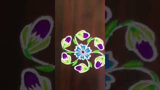 @chetinattualagukolangal9778 Tuesday brinjal rangoli designing kolam|| with dots 7to4 dots