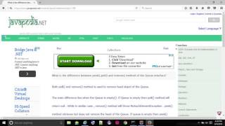 Difference between peek(),poll() and remove() method of the Queue interface? - javapedia.net