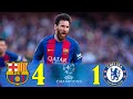 ملخص مباراة برشلونة وتشيلسى 4-1 هاتريك العالمى ذهاب واياب ثمن نهائى دورى ابطال اوروبا 2017 - الشوالى