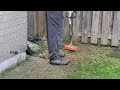 stihl fs38 lightweight gas powered grass trimmer review test run must watch