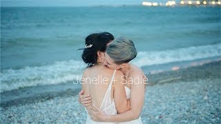 Amazing Lesbian Wedding | Two brides: Jenelle \u0026 Sadie 💍🌈 #lgtbt  #lgbtq #gay #lesbian #wedding