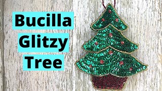 Glitzy Poinsettia Bucilla Kit | Tree Ornament | Part 1/4