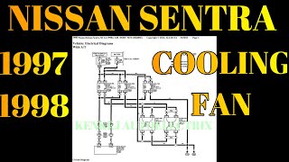 4WIRES COOLING FAN MOTOR CONNECTION/ 1997-98 NISSAN SENTRA A/T