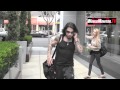 Dave Navarro not in a mood for compliments meets his new girlfriend at Equinox gym