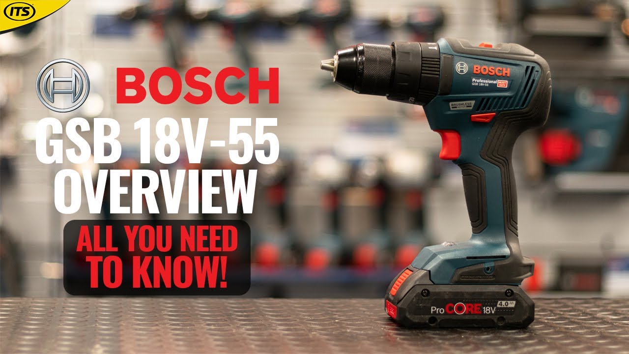 Bosch GSB 18V-55 Brushless Combi Drill - Quick Overview - YouTube