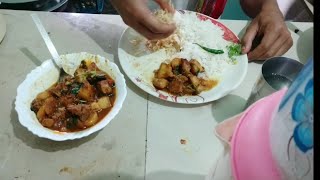 গাহৰি মাংসৰ এটা ধুনীয়া ৰেচিপি। cooking Pork recipe in my style and also eating with white rice.