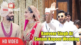 Ranveer Singh At Sonam Kapoor Marriage Ceremony | Sonam Kapoor - Anand Ahuja Wedding LIVE