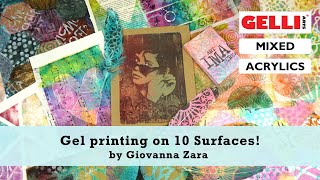 10 Surfaces to gel print on with Gelli Arts®