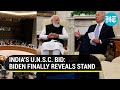 Watch what Joe Biden said on India's permanent seat bid at UN Security Council during PM Modi meet