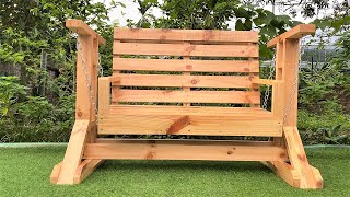 Best DIY Woodworking Ideas From Old Pallets // Making Beautiful Outdoor Chair Swing For Your Garden