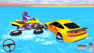 water car surfer racing stunts - water Car Racing Game - Android Gameplay