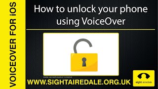 How to unlock your iphone using VoiceOver