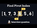 Find Pivot Index - leetcode 724