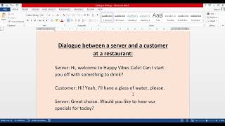 Dialogue writing - English Class  I  By Shweta Kaur  I  Communication & English Training