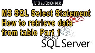 SQL SELECT Statement | Retrieve Data from table - Part 1 | Tagalog Tutorials