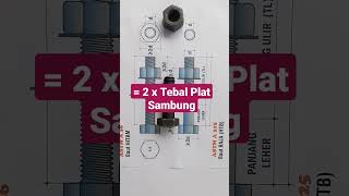 Jangan Panik❗️..Begini cara mudah menentukan ukuran mur baut sambungan konstruksi bangunan #ahlibaja