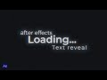 Easy loading screen animation in After Effects