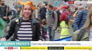 Sky News | 4pm | 22 April 2023 | Extinction Rebellion UK