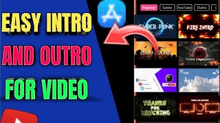 HOW TO MAKE ATTRACTIVE INTRO AND OUTRO FOR YOUTUBE VIDEOS