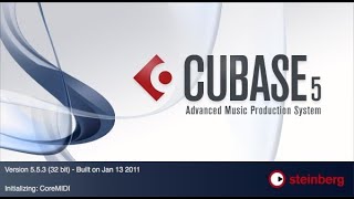 Cubase 5 มือใหม่ clip 1_เปิดโปรแกรมตั้งค่าก่อนใช้งาน