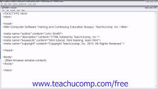 HTML5 and CSS3 Tutorial Metadata Training Lesson 3.7