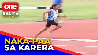 12 anyos na runner sa palarong pambansa ng Marikina, sumabak sa karera nang naka paa