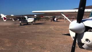 Cessna 337 landing Cadejé 10/15/11