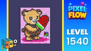 Pixel Flow Level 1540 (Very Hard) Walkthrough Solution