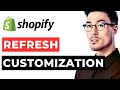 Shopify Refresh Theme Customization 2024