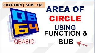 Area of Circle - Q3 | FUNCTION | SUB || #makeeasy