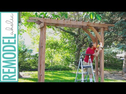 How to Build a Wood Arbor for Garden, Yard or Wedding : DIY Arbor Tutorial How to Build a Wood Arbor for Garden, Yard or Wedding : DIY Arbor Tutorial