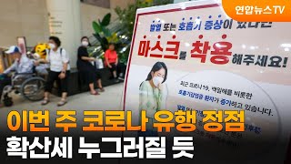 이번 주 코로나 유행 정점…확산세 누그러질 듯 / 연합뉴스TV (YonhapnewsTV)