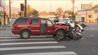 LAPD motorcycle officer struck by alleged DUI driver dies