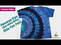 Tie Dye Design:  How To Reverse Dye A Side Fan Fold Shirt [Using Out White Brite]