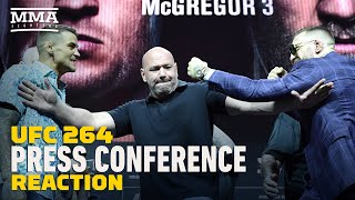 Dustin Poirier vs. Conor McGregor 3 Press Conference Reaction | UFC 264 | MMA Fighting