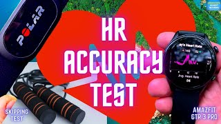 High Intensity Heart Rate Accuracy Test of Amazfit GTR 3/GTR 3 Pro Review | Skipping Test