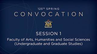 Spring Convocation 2026 - Session 1